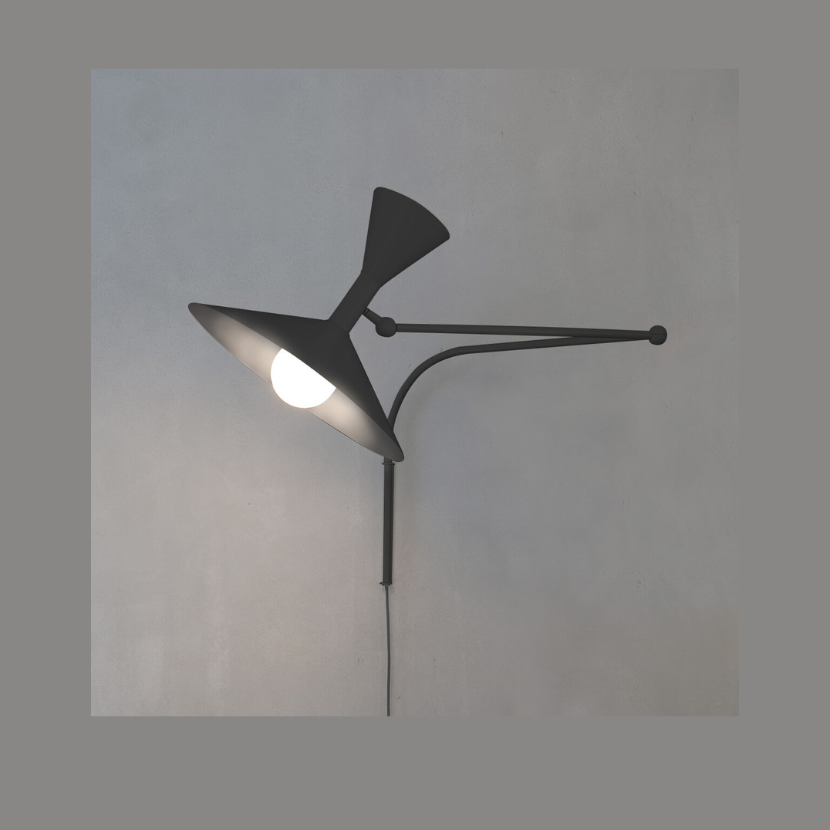 Lampe de Marseille Negra (lámpara de exposición)